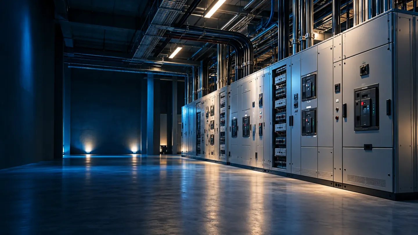 AI-generated illustration of electrical distribution equipment